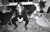 At the end of a night of partying at Drayton's house my friend Lindi chills out with a beer. 1989