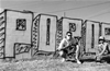 “Poros” is street gang slang for the name of my town Porterville. I knew a lot of the Latino kids in town and this one OG, right, agreed to have his portrait taken. 1991